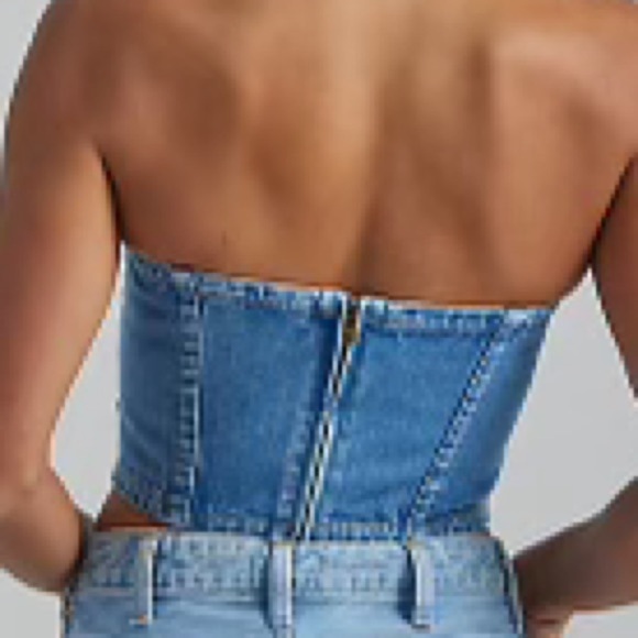 Wrangler Denim Bustier - Picture 2 of 2